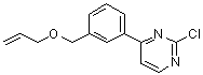 结构式 CAS# 937273-29-5, 4-(3-(烯丙基氧基甲基)苯基)-2-氯嘧啶