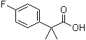 structure of CAS# 93748-19-7, 2-(4-Fluorophenyl)-2-methylpropionic acid