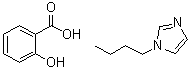 1-Butyl-1H-imidazole mono(2-hydroxybenzoate) molecular structure (CAS 93762-23-3)
