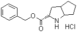 structure of CAS# 93779-31-8, (S,S,S)-2-Azabicyclo[3,3,0]-octane-carboxylic acid benzylester hydrochloride