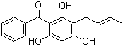 3-Prenyl-2,4,6-trihydroxybenzophenone molecular structure (CAS 93796-20-4)