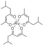 Tris(6-methyl-2,4-heptanedionato)ruthenium molecular structure (CAS 93805-28-8)