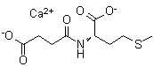N-(3-Carboxy-1-oxopropyl)-DL-methionine calcium salt (1:1) molecular structure (CAS 93805-87-9)