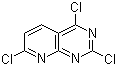 结构式 CAS# 938443-20-0, 2,4,7-三氯吡啶并[2,3-d]嘧啶