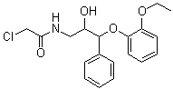 2-Chloro-N-[3-(2-ethoxyphenoxy)-2-hydroxy-3-phenylpropyl]acetamide molecular structure (CAS 93852-40-5)