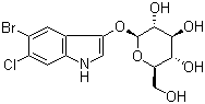 5-Bromo-6-chloro-1H-indol-3-yl beta-D-glucopyranoside molecular structure (CAS 93863-89-9)