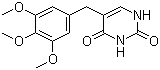 5-[(3,4,5-Trimethoxyphenyl)methyl]-2,4(1H,3H)-pyrimidinedione molecular structure (CAS 93885-69-9)