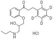 Propafenone-d<sub>5</sub> molecular structure (CAS 93909-48-9)