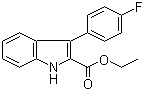 3-(4-Fluorophenyl)-1H-indole-2-carboxylic acid ethyl ester molecular structure (CAS 93957-39-2)