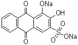 9,10-Dihydro-3,4-dihydroxy-9,10-dioxo-2-anthracenesulfonic acid disodium salt molecular structure (CAS 93982-72-0)
