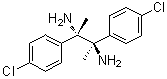 rel-(2R,3S)-2,3-Bis(4-chlorophenyl)-2,3-butanediamine molecular structure (CAS 939983-16-1)