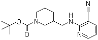 3-[[(3-Cyano-2-pyridinyl)amino]methyl]-1-piperidinecarboxylic acid tert-butyl ester molecular structure (CAS 939986-21-7)