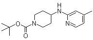 structure of CAS# 939986-29-5, 4-[(4-Methyl-2-pyridinyl)amino]-1-piperidinecarboxylic acid tert-butyl ester