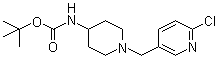 N-[1-[(6-Chloro-3-pyridinyl)methyl]-4-piperidinyl]carbamic acid tert-butyl ester molecular structure (CAS 939986-36-4)