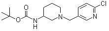 N-[1-[(6-Chloro-3-pyridinyl)methyl]-3-piperidinyl]carbamic acid tert-butyl ester molecular structure (CAS 939986-37-5)