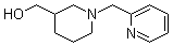 1-(2-吡啶基甲基)-3-哌啶甲醇分子结构 (CAS 939986-40-0)