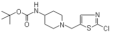 N-[1-[(2-Chloro-5-thiazolyl)methyl]-4-piperidinyl]carbamic acid tert-butyl ester molecular structure (CAS 939986-54-6)