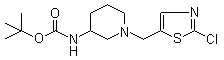 N-[1-[(2-氯-5-噻唑基)甲基]-3-哌啶基]氨基甲酸叔丁酯分子结构 (CAS 939986-55-7)