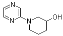 1-(2-吡嗪基)-3-哌啶醇分子结构 (CAS 939986-87-5)
