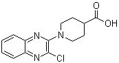 1-(3-Chloro-2-quinoxalinyl)-4-piperidinecarboxylic acid molecular structure (CAS 939986-88-6)