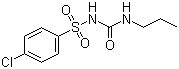 结构式 CAS# 94-20-2, 氯磺丙脲; 对氯苯磺酰丙脲