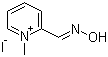structure of CAS# 94-63-3, Pralidoxime iodide;2-[(Hydroxyimino)methyl]-1-methylpyridinium iodide; 2-Pyridinealdoxime methiodide