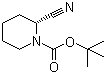 结构式 CAS# 940000-26-0, (2R)-2-氰基-1-哌啶羧酸叔丁酯