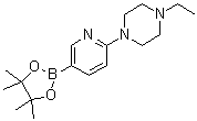 2-(4-Ethyl-piperazin-1-yl)pyridine-5-boronic acid pinacol ester molecular structure (CAS 940285-00-7)