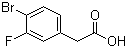 4-Bromo-3-fluorophenylacetic acid molecular structure (CAS 942282-40-8)