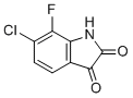 结构式 CAS# 942493-23-4, 6-氯-7-氟吲哚啉-2,3-二酮