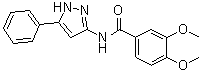 3,4-Dimethoxy-N-(5-phenyl-1H-pyrazol-3-yl)benzamide molecular structure (CAS 942655-44-9)