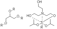 Tris[[2,2',2''-nitrilotris[ethanolato]](1-)-N,O,O'][mu3-[1,2,3-propanetriolato(3-)-O:O':O'']]hexakis(2-propanolato)trititanium molecular structure (CAS 94277-72-2)