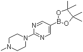 structure of CAS# 942922-07-8, 2-(4-Methylpiperazino)pyrimidine-5-boronic acid pinacol ester;2-(4-Methylpiperazin-1-yl)pyrimidine-5-boronic acid pinacol ester