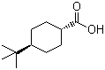 结构式 CAS# 943-29-3, 反式-4-叔丁基环己羧酸; 反式对叔丁基环己基甲酸