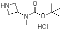 structure of CAS# 943060-59-1, (Azetidin-3-yl)(methyl)carbamic acid tert-butyl ester hydrochloride