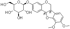 9-O-Methylnissolin 3-O-glucoside molecular structure (CAS 94367-42-7)