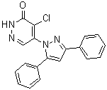 4-Chloro-5-(3,5-diphenyl-1H-pyrazol-1-yl)-3(2H)-pyridazinone molecular structure (CAS 94375-42-5)