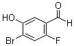 4-Bromo-2-fluoro-5-hydroxybenzaldehyde molecular structure (CAS 943750-18-3)