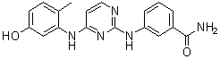 结构式 CAS# 944795-06-6, 3-[[4-[(5-羟基-2-甲基苯基)氨基]-2-嘧啶基]氨基]苯甲酰胺