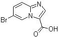 结构式 CAS# 944896-42-8, 6-溴咪唑并[1,2-a]吡啶-3-羧酸