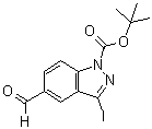 5-Formyl-3-iodo-1H-indazole-1-carboxylic acid 1,1-dimethylethyl ester molecular structure (CAS 944904-53-4)