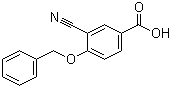结构式 CAS# 946007-61-0, 4-苄氧基-3-氰基苯甲酸