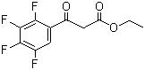 Ethyl 2,3,4,5-tetrafluorobenzoyl acetate   molecular structure (CAS 94695-50-8)