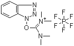 结构式 CAS# 94790-37-1, HBTU; 苯并三氮唑-N,N,N',N'-四甲基脲六氟磷酸盐