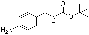 结构式 CAS# 94838-55-8, 4-[(N-叔丁氧羰基)氨甲基]苯胺