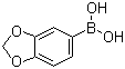 结构式 CAS# 94839-07-3, 3,4-(亚甲二氧基)苯硼酸