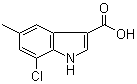 7-Chloro-5-methyl-1H-indole-3-carboxylic acid molecular structure (CAS 948581-64-4)