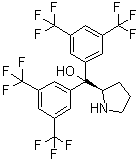 (2R)-alpha,alpha-Bis[3,5-bis(trifluoromethyl)phenyl]-2-pyrrolidinemethanol molecular structure (CAS 948595-00-4)