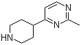 结构式 CAS# 949100-33-8, 2-甲基-4-(哌啶-4-基)嘧啶