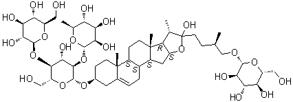 原三角叶皂苷分子结构 (CAS 94992-08-2)